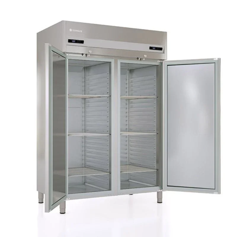 Super Prix Armoire Réfrigérée Positive - 1404 L - 2 Portes Pleines - GN 2/1 - Côtés Emboutis