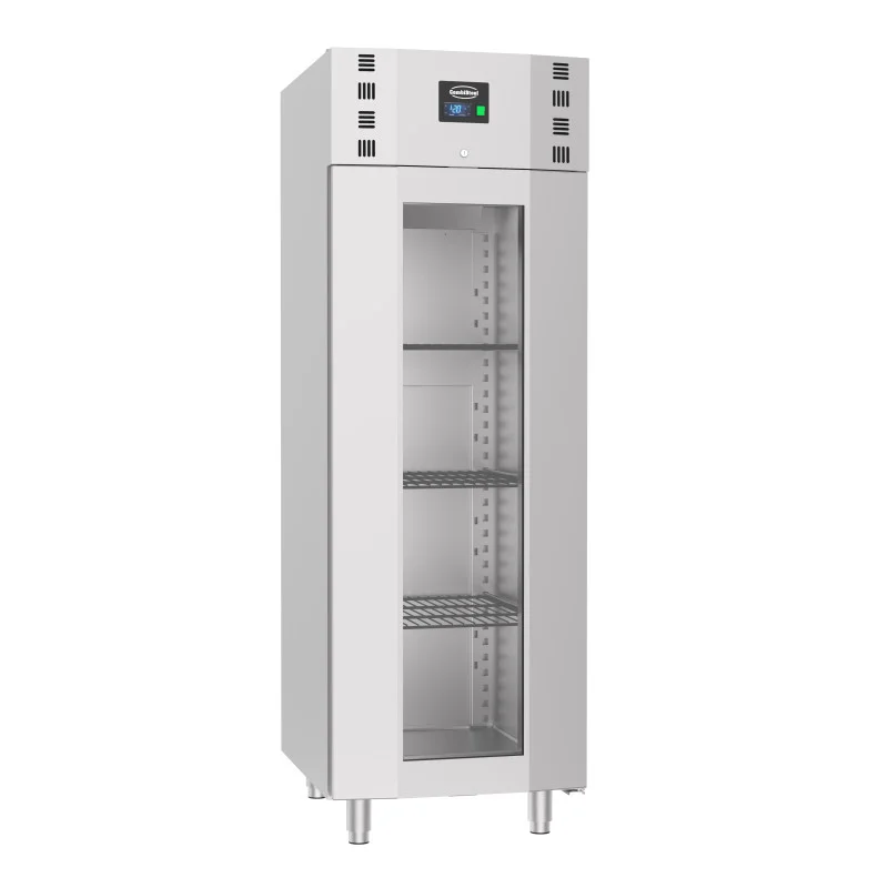 Haute Qualité Armoire Réfrigérée Négative en Inox - Porte Vitrée - 700 L