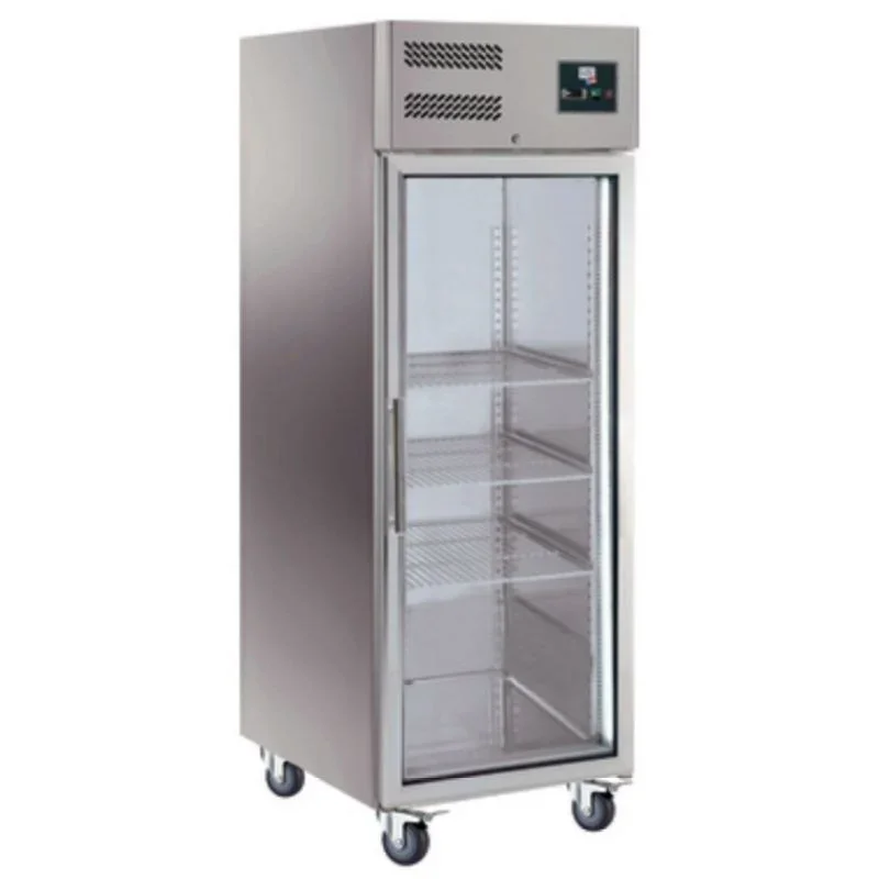 Offre Spéciale Armoire Réfrigérée Positive en Inox - 1 Porte Vitrée - 650 L