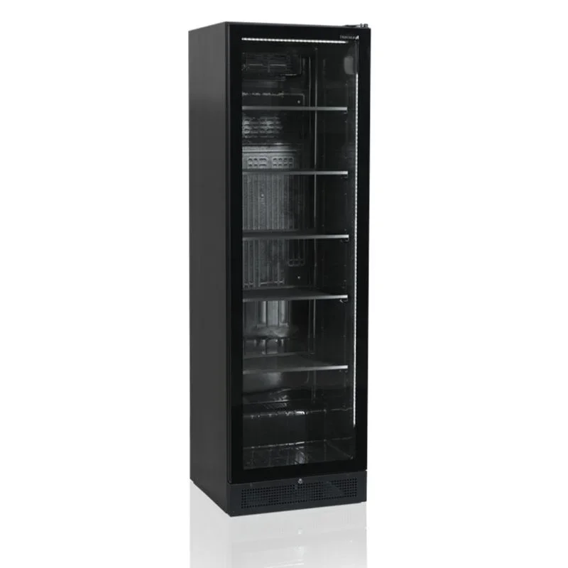Armoire Réfrigérée Noire - Porte Vitrée - 347 L Pas Cher