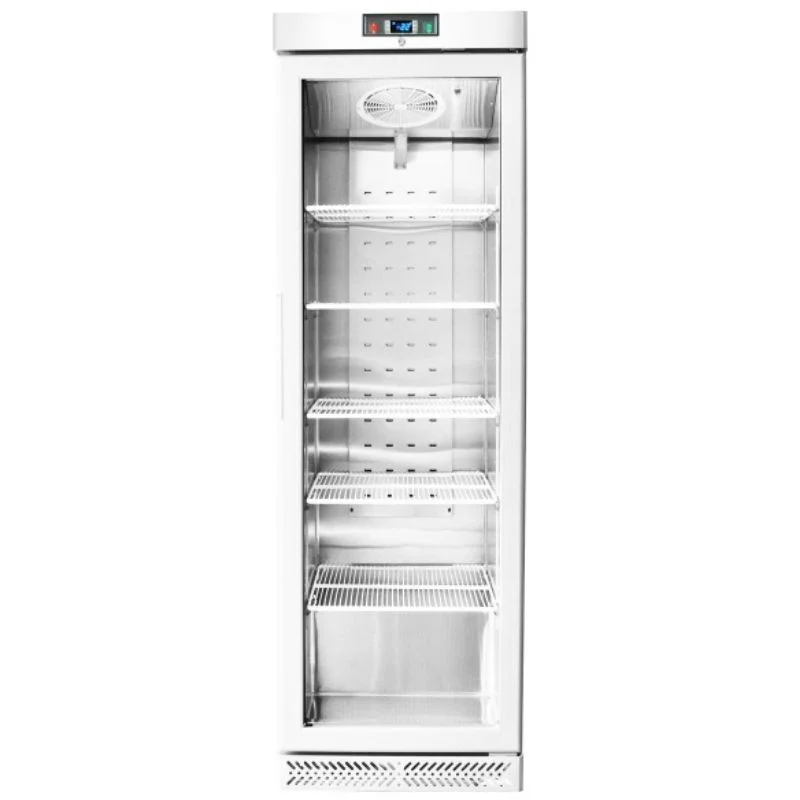 Soldes Armoire Réfrigérée Positive Ventilée Vitrée Blanche - Tropicalisée - 380 L