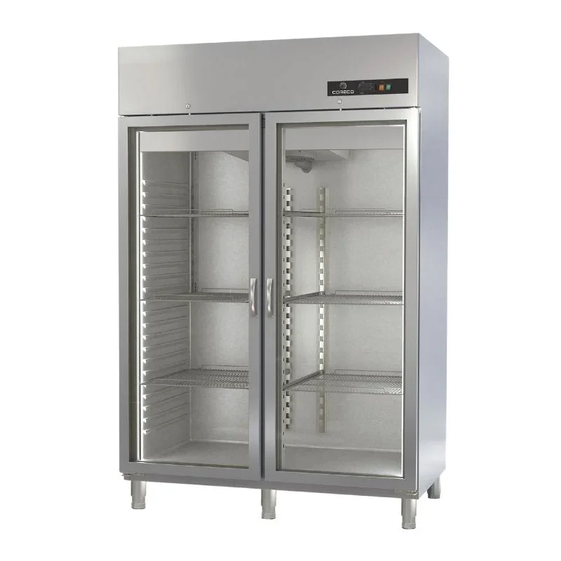 Armoire Réfrigérée Positive - 1404 L - 2 Portes Vitrées - GN 2/1 Solde