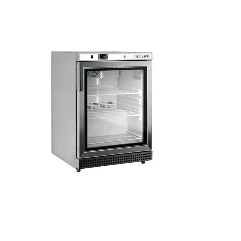 Armoire Réfrigérée Négative Ventilée Vitrée - Inox - 120 L Meilleure Vente