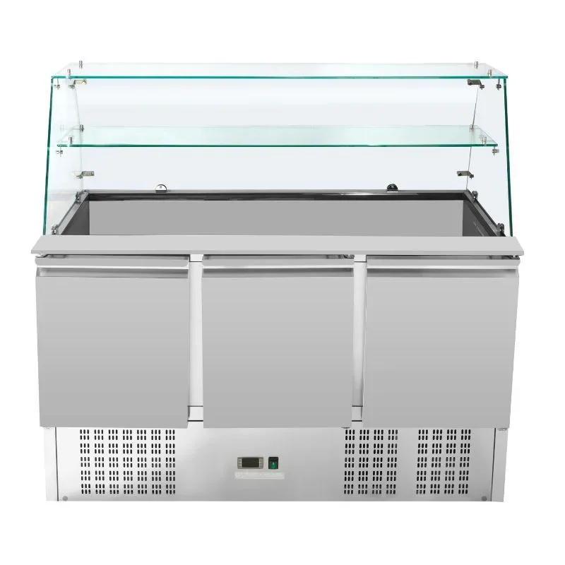 Offre Spéciale Saladette Réfrigérée 3 Portes - 368 L - 4 Bacs GN 1/1