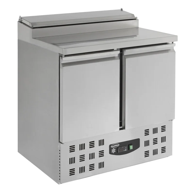 Saladette Réfrigérée - 2 Portes - 5 Bacs GN 1/6 Haute Qualité