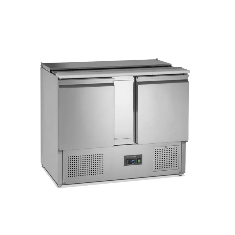 Saladette Réfrigérée GN 1/1 en Inox - 2 Portes - 240 L - 3 GN 1/1 Offre Du Jour