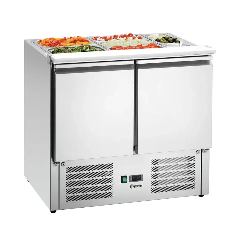 Saladette Réfrigérée à 2 Portes - 2 x GN 1/1 et 3 x GN 1/6 Dernier Modèle