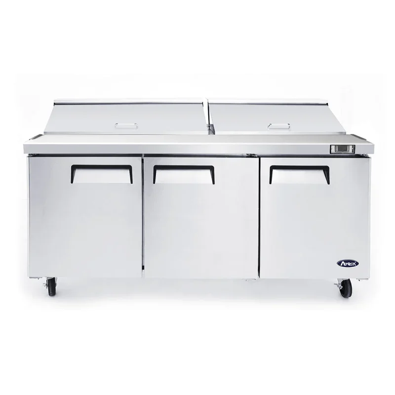 Satisfait Ou Remboursé Saladette Tropicalisée à 3 Portes - 600 L - 18 Bacs GN 1/6
