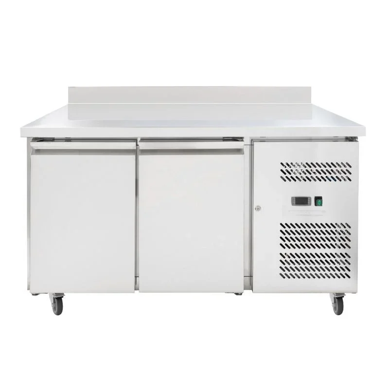 Livraison Gratuite Table Réfrigérée 2 Portes GN 1/1 - Profondeur 700 avec Dosseret