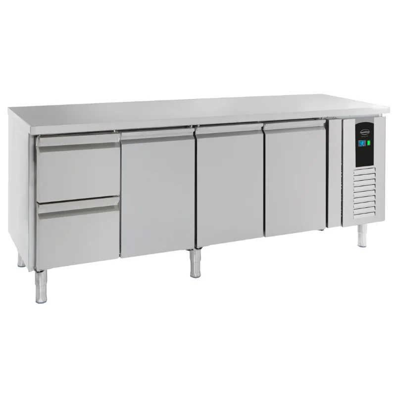 Table Réfrigérée Positive à 3 Portes et 2 Tiroirs Energy Line - 393 L Prix Cassé