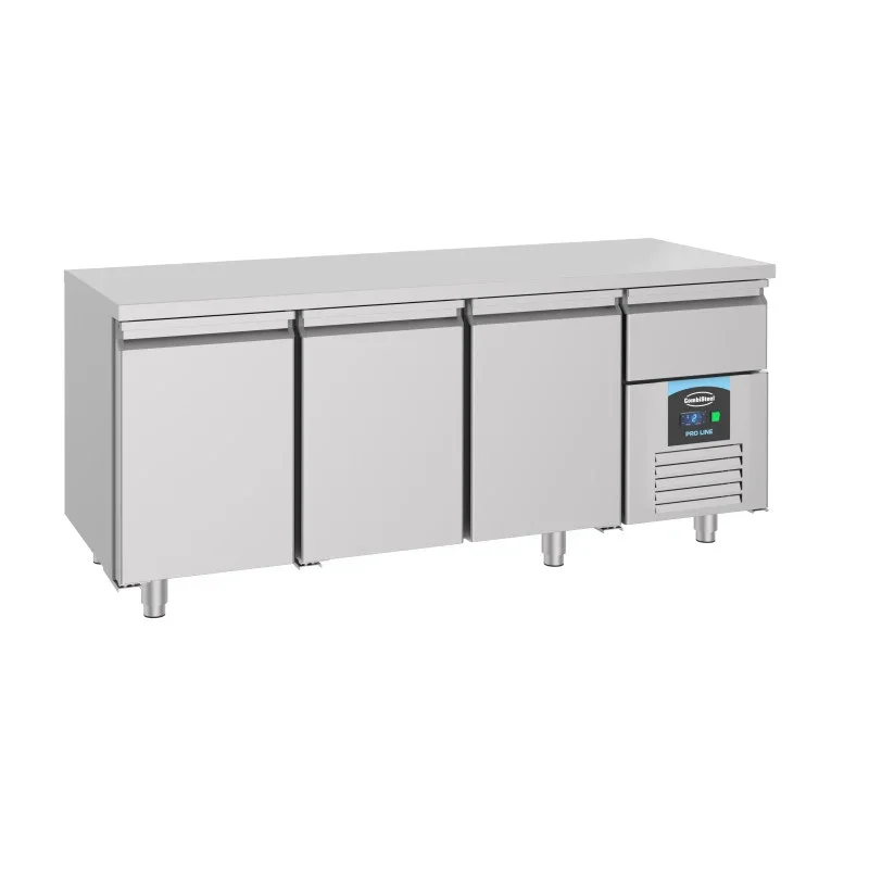 Table Réfrigérée Positive GN 1/1 à 3 Portes et 1 Tiroir - 474 L Usine Directe