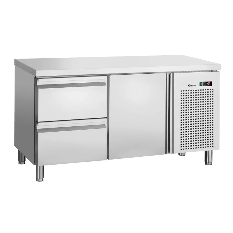 Produit De Marque Table Réfrigérée Positive 1 Porte et 2 Tiroirs GN 1/1