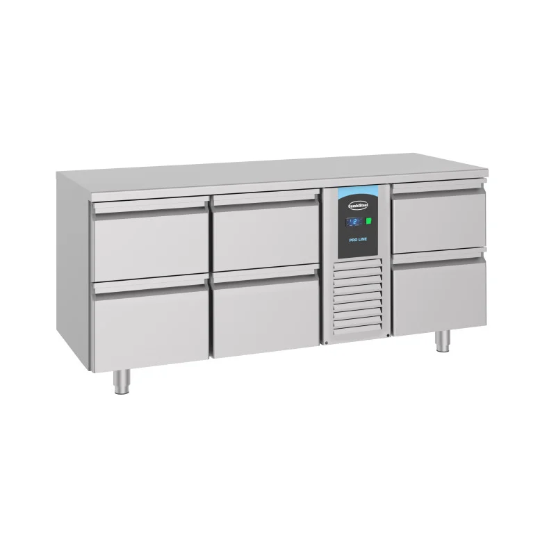 Dernière Chance Table Réfrigérée Positive GN 1/1 à 6 Tiroirs - 474 L