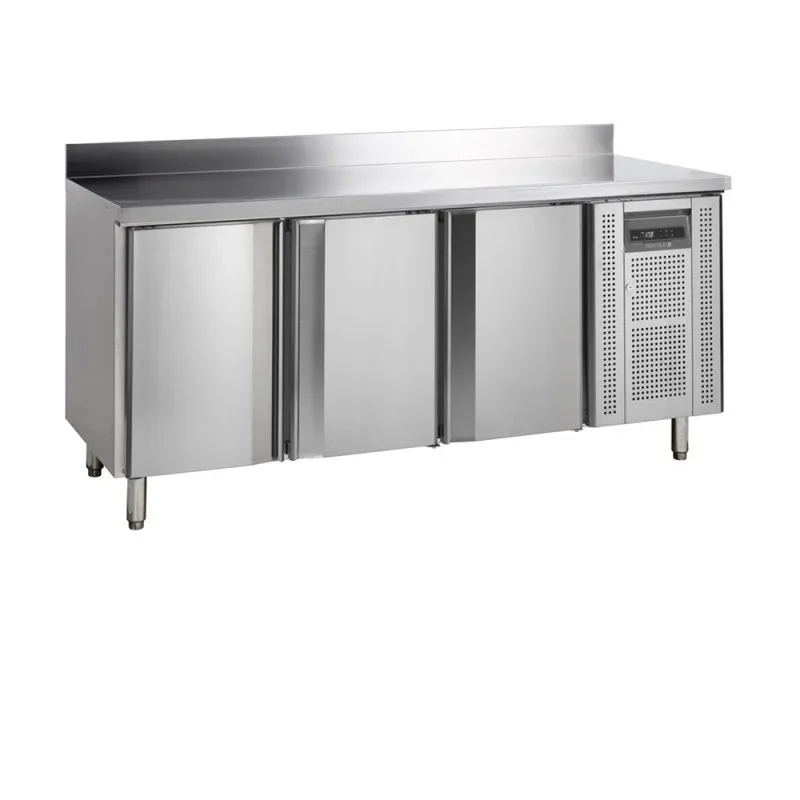 Table Réfrigérée Négative avec Dosseret - 3 Portes- GN 1/1 Nouveauté