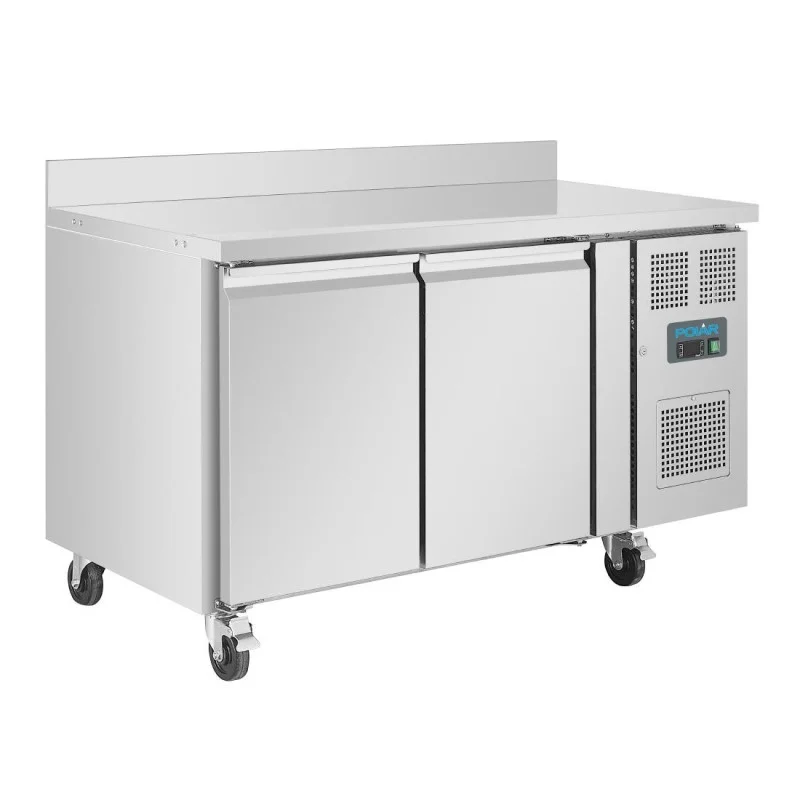 Table Réfrigérée Négative 2 Portes avec Dosseret Série U - 282L Meilleur Prix