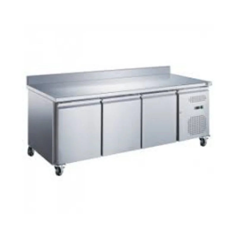 Haute Qualité Table Réfrigérée Négative GN1/1 Prof 700 - 3 Portes - Avec Dosseret