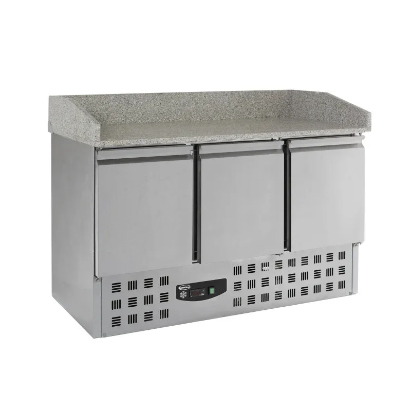 Commande En Gros Meuble à Pizza Réfrigéré GN 1/1 - 3 Portes - 230 L