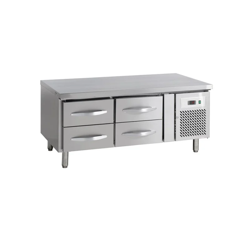 Seulement Aujourd’hui Table Réfrigérée Positive de Soubassement GN 1/1 - 170 L -4 Tiroirs