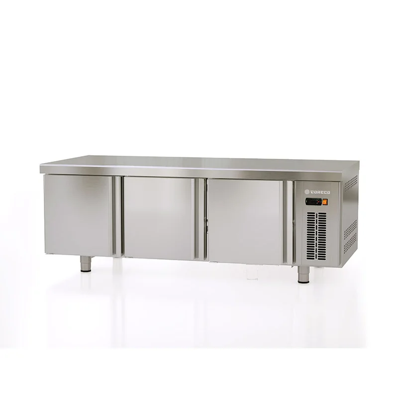 Table Réfrigérée Positive de Soubassement - 264 L - 3 Portes - GN 1/1 Prix Réduit