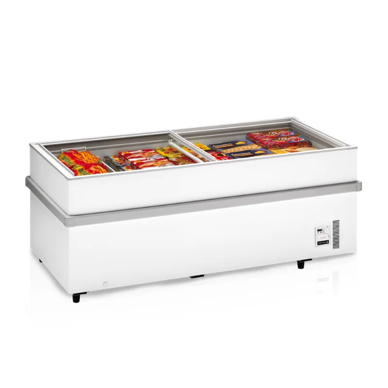 Congélateur Couvercle Coulissant Vitré Plat - 652 L Achat Immédiat