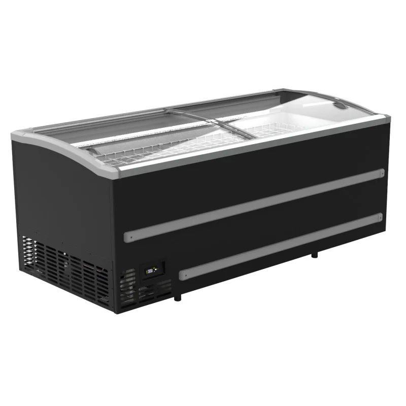 Congélateur Bahut Noir pour Supermarché - 1136 L Must-Have