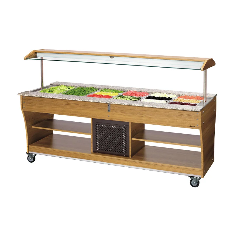 Expédié Aujourd’hui Buffet/Bar à Salades Réfrigéré - 6 x GN 1/1