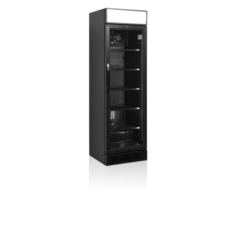 Armoire Réfrigérée à Boissons Noir - Porte Vitrée- 347 L Expédition Rapide