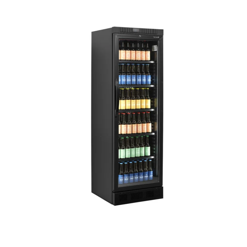 Armoire Réfrigérée à Boissons Noir - Porte Vitrée- 347 L Achetez Aujourd’hui