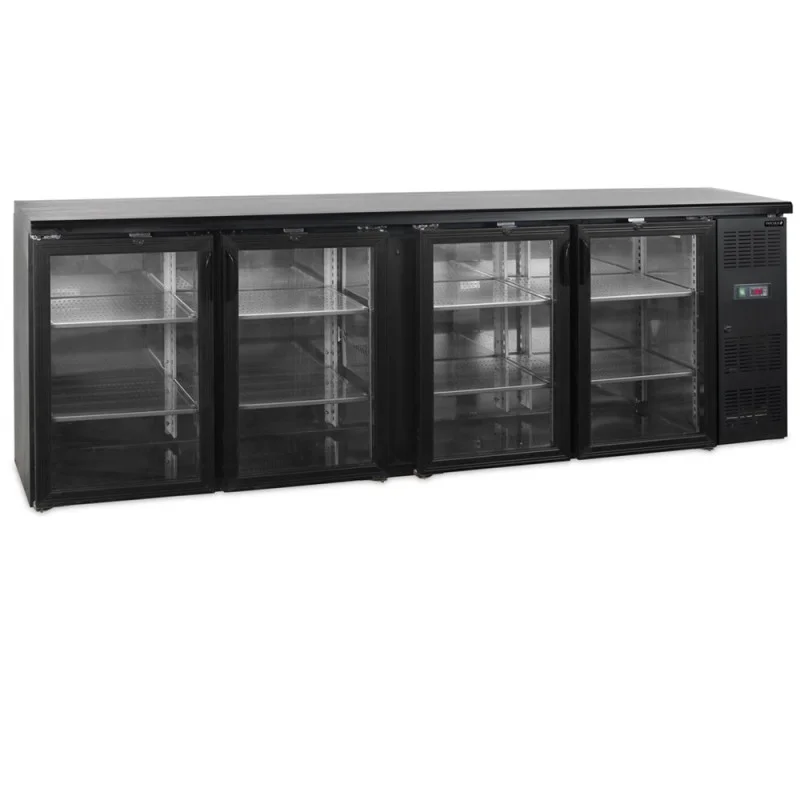 Soldes Arrière-Bar Réfrigéré - 4 Portes Vitrées Battantes - 605 L