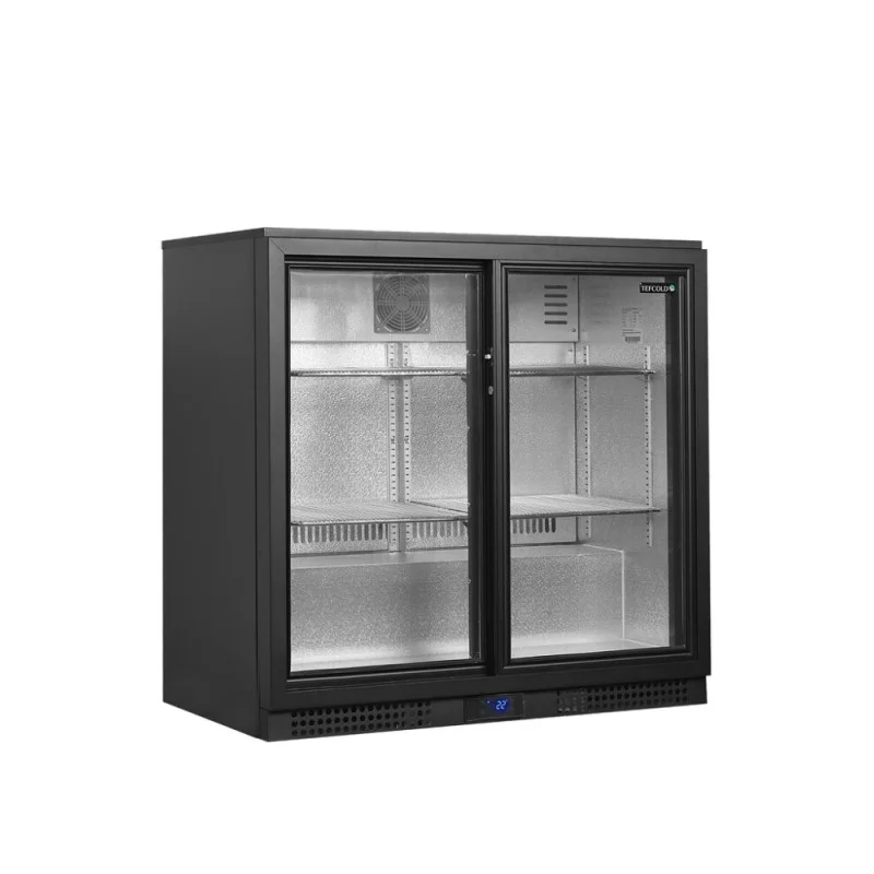 Arrière-Bar Réfrigéré 2 Portes Vitrées Coulissantes - 188 L Prix Choc