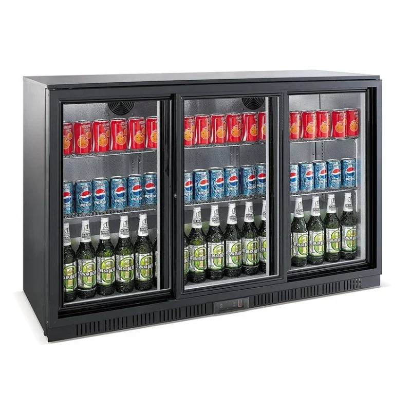 Arrière-Bar Réfrigéré à 3 Portes Coulissantes - 320 L Promotion
