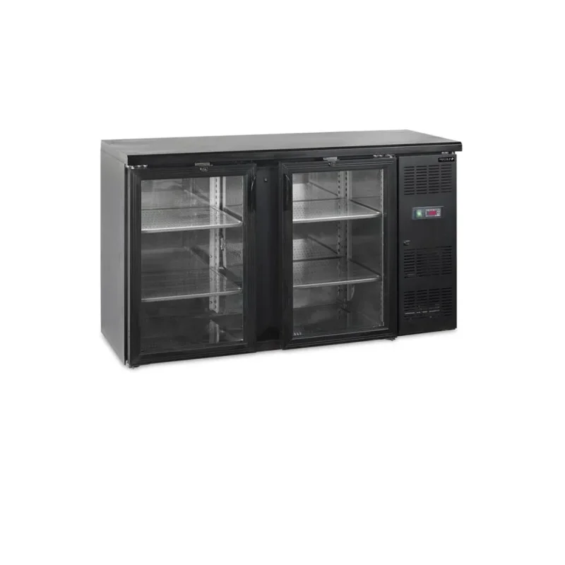 Arrière-Bar Réfrigéré - 2 Portes Vitrées Battantes - 277 L Soldes