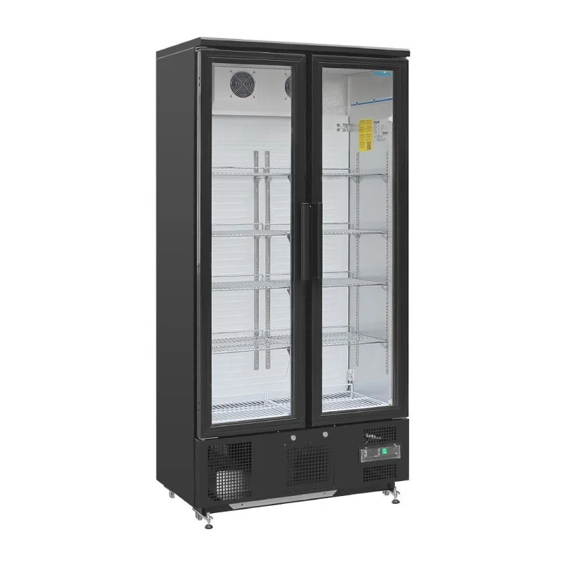 Arrière-Bar Réfrigéré - 2 Portes Vitrées Battantes - 490 L Produit De Marque