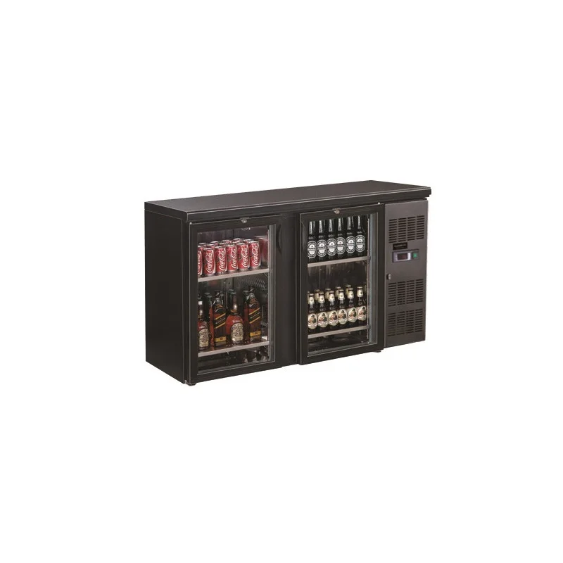 Arrière-Bar Réfrigéré - 2 Portes Vitrées Battantes - 350 L Dernière Chance