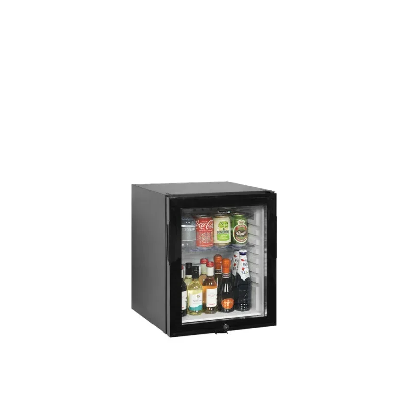 Mini Frigo de Bar à Porte Vitrée Noir - 24 L Livraison Gratuite
