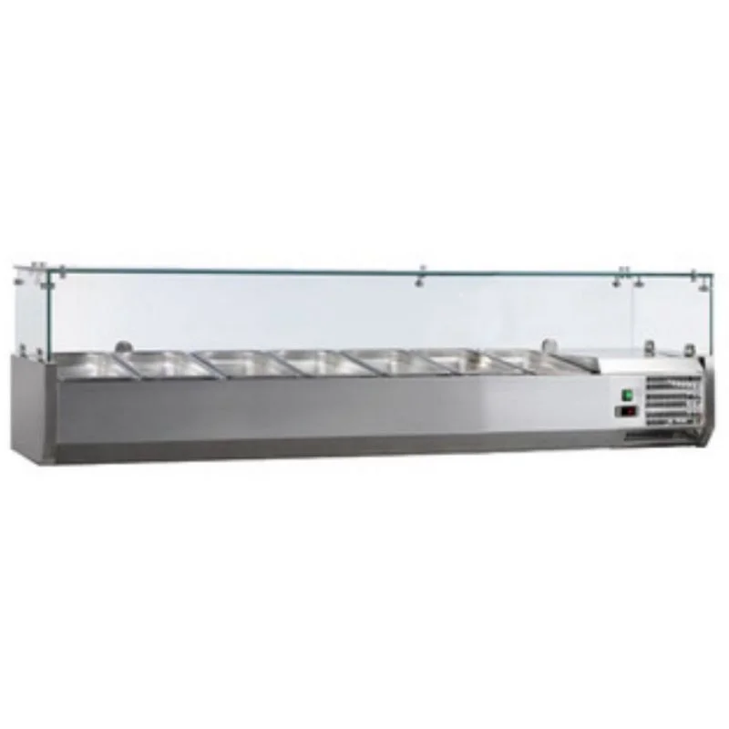Saladette Réfrigérée à Ingrédients en Inox - 7 GN 1/3 Prix Choc