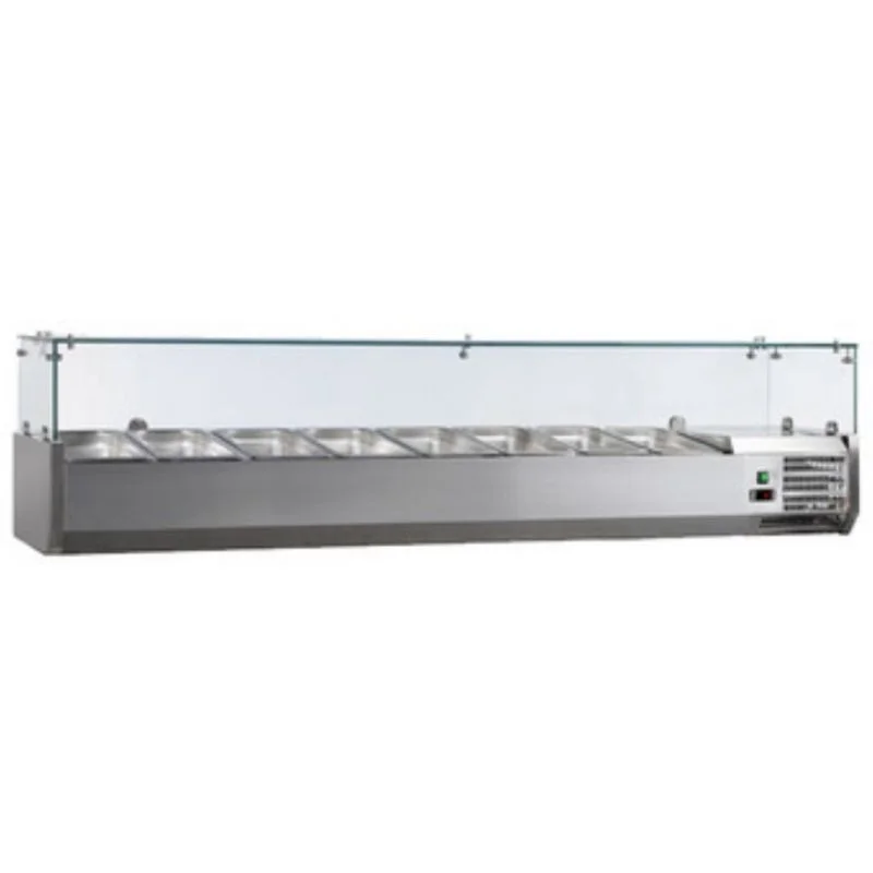 Populaire Saladette Réfrigérée à Ingrédients en Inox - 8 GN 1/3
