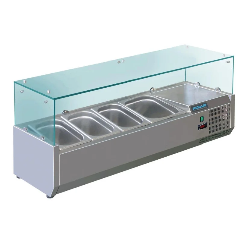 Vitrine Réfrigérée À Ingrédients 3X Gn 1/3 Et 1X Gn 1/2 Série G Commander Maintenant
