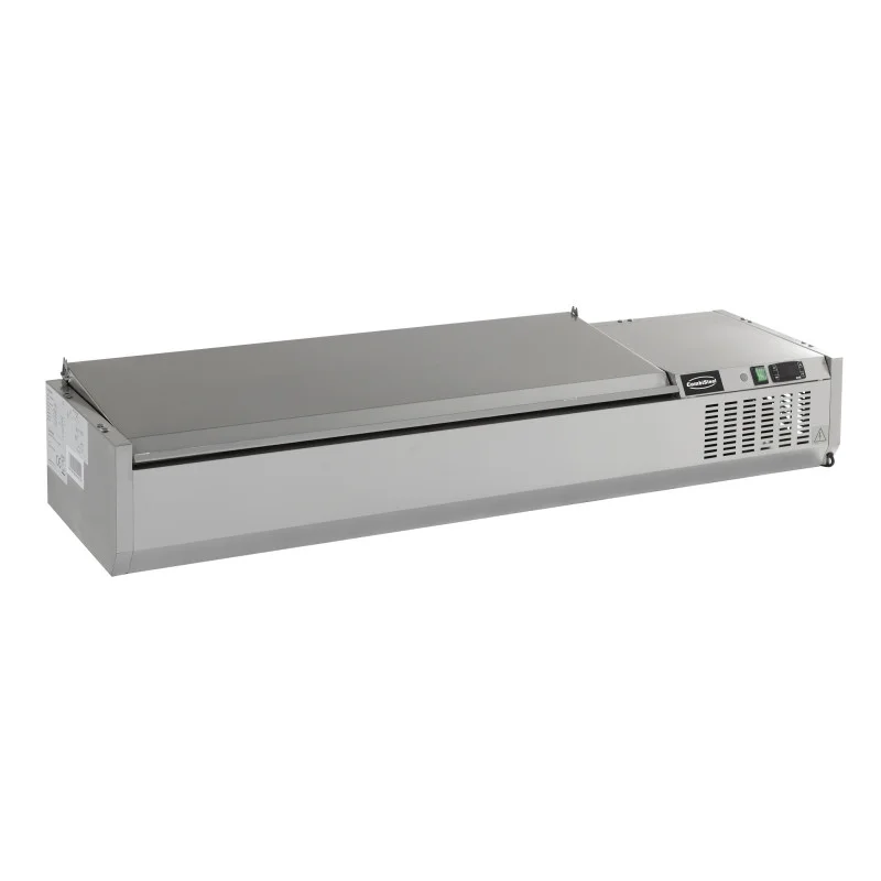 Saladette Réfrigérée à Poser avec Couvercle Inox - 4 GN 1/3 Seulement Aujourd’hui