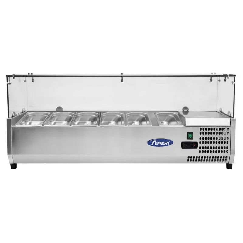 Saladette à Poser 6 x Bacs GN 1/3 - L 1400 mm Dernier Modèle