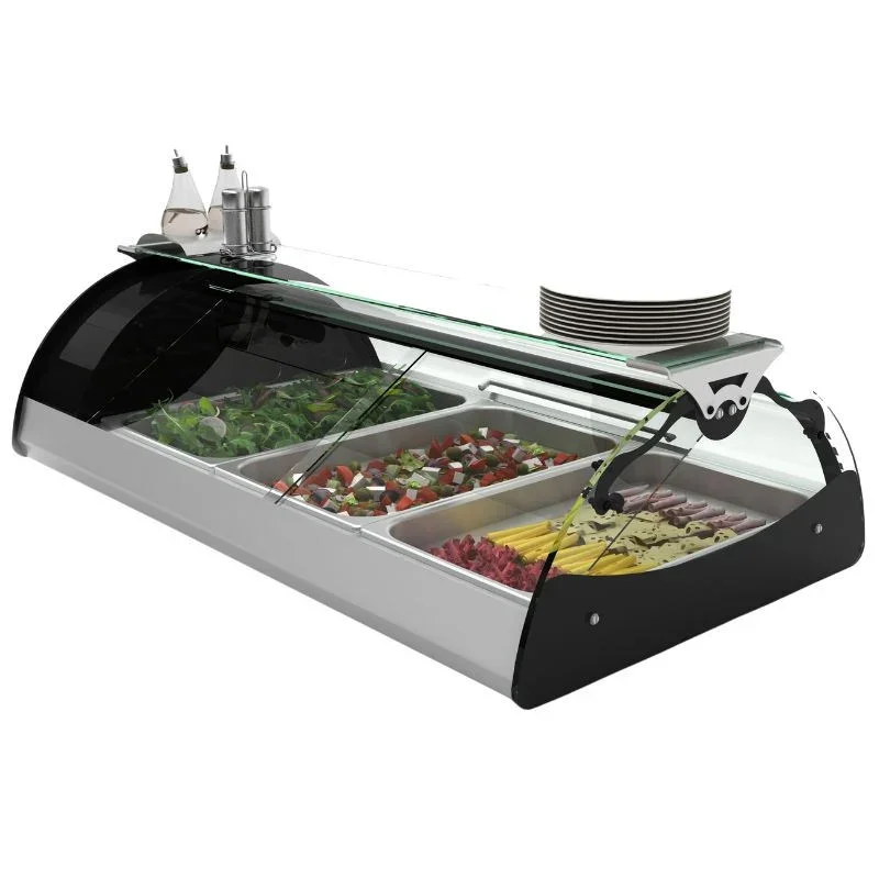 Promotion Vitrine Réfrigérée à Poser Libre Service avec Étagère - MAXISELF Tapas - L 1210 mm - GN 1/1