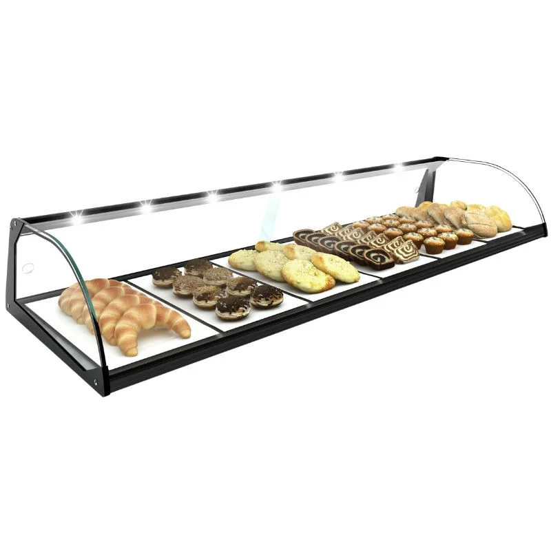 Seulement Aujourd’hui Vitrine Neutre - NEUTRE Présentoirs en Verre Courbé avec LED - L 1190 mm
