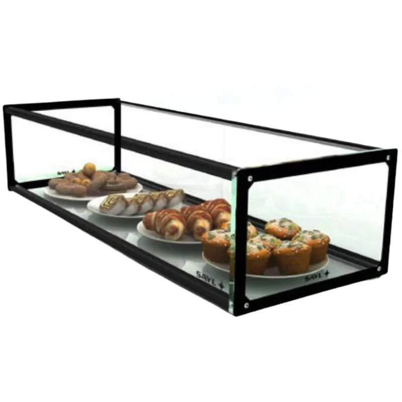 Prix Réduit Vitrine Neutre - NEUTRE Présentoirs en Verre Droits 1 Étage - sans LED - L 920 mm