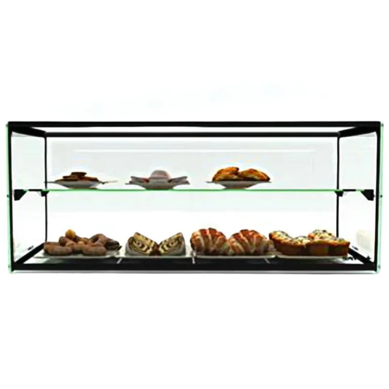 Vitrine Neutre - NEUTRE Présentoirs en Verre Droits 2 Étage - sans LED - H 315 mm Achetez Aujourd’hui