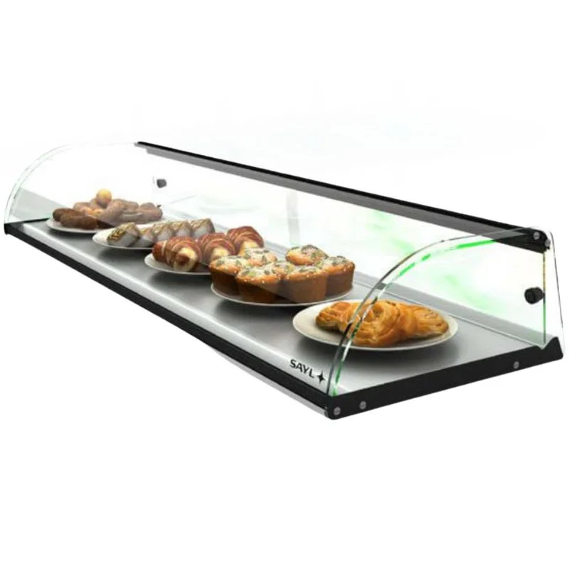 Vitrine Neutre - NEUTRE Présentoirs en Verre Courbé sans LED - L 1190 mm Bon Plan