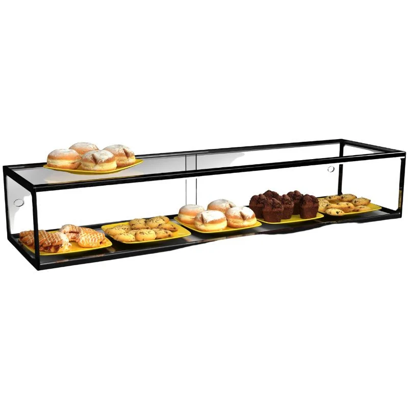 Vitrine Neutre - NEUTRE Présentoirs en Verre Droits 1 Étage - avec LED - L 1200 mm Promotion