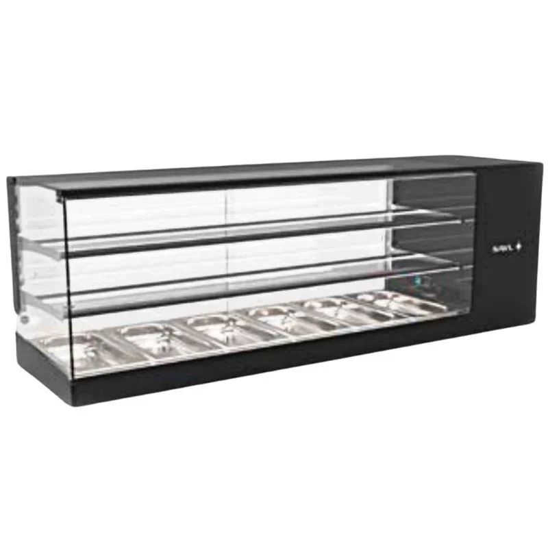 Vitrine Réfrigérée à Poser avec 2 Étagères - LOGIC Triple - Compact - GN 1/3 Certifié