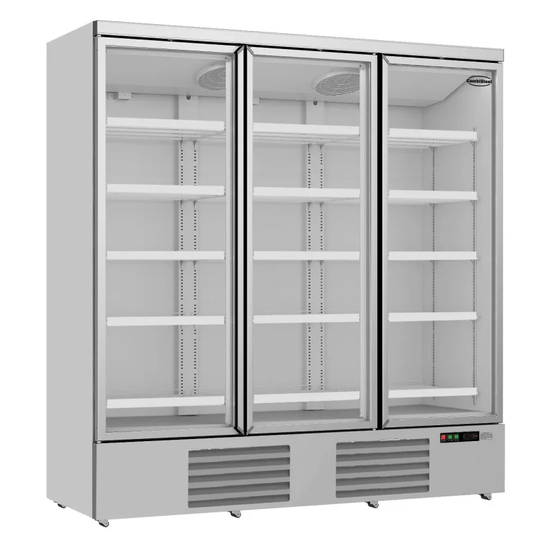 Vitrine Réfrigérée Positive en Inox - 3 Portes Vitrées - 1530 L Offre Du Jour