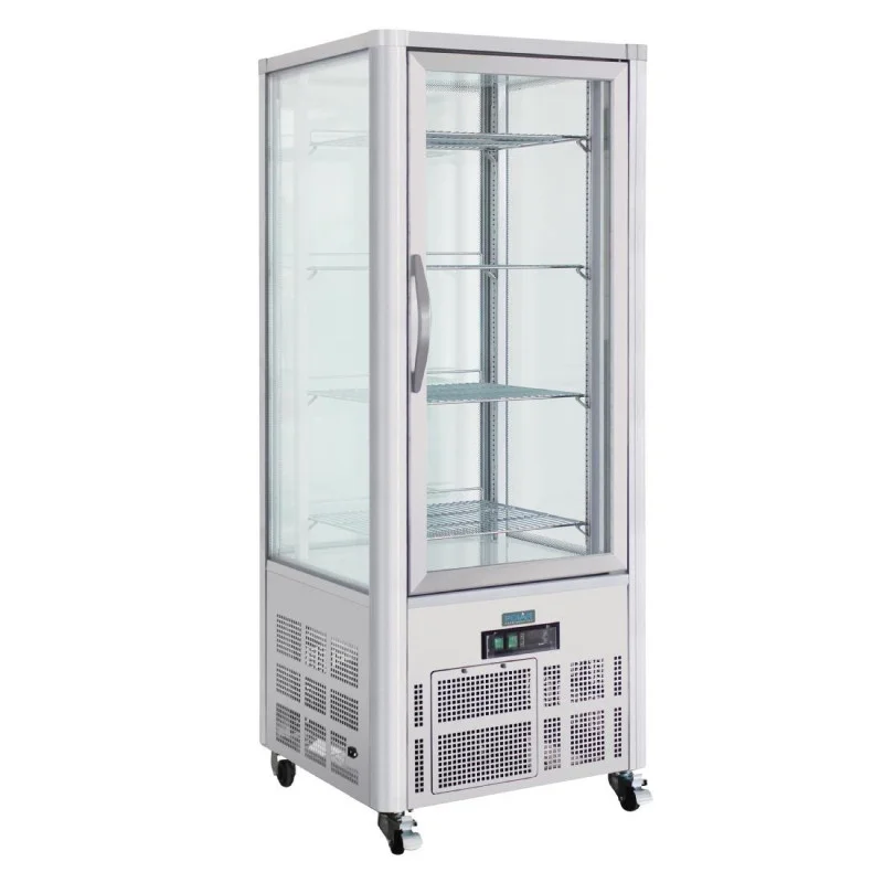 Meilleure Vente Vitrine À Pâtisserie En Inox 1 Porte Vitrée Série G - 400L
