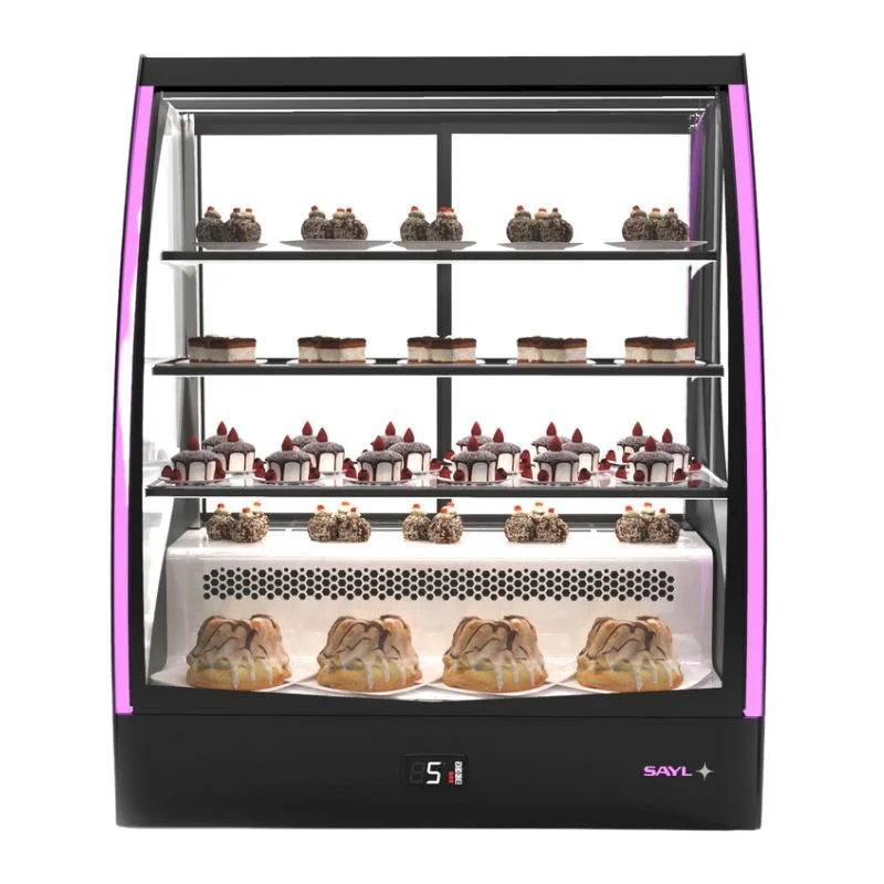 Vitrine Froide Horizontale Frontal et Arrière - PAK Courbé Haute Qualité